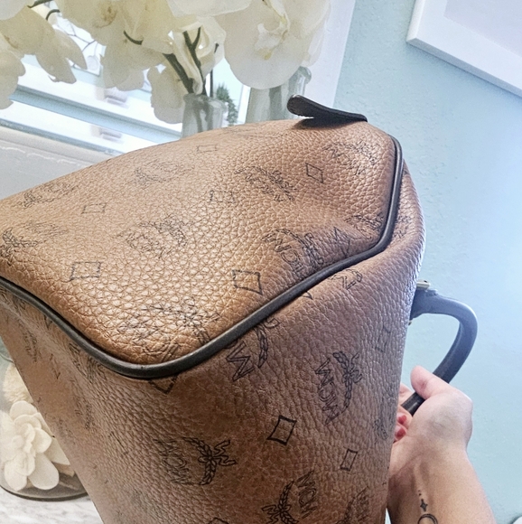 MCM Brown Satchel Bag - Picture 8 of 14